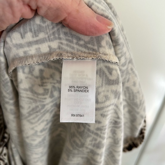 J. Jill Brown and Cream Patterned Maxi Dress Size Medium - Picture 5 of 6